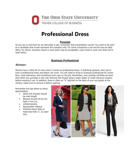 Professional Dress