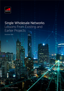 Single Wholesale Networks Lessons from Existing and Earlier Projects