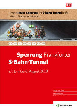 Sperrung Frankfurter S-Bahn-Tunnel