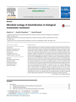 Microbial Ecology of Denitrification in Biological Wastewater Treatment