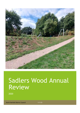 Sadlers Wood Annual Review 2020