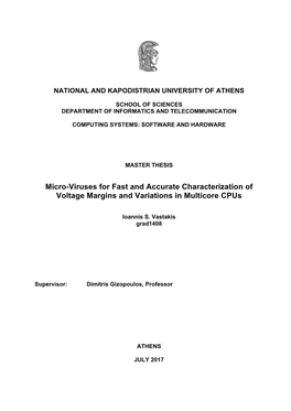 Micro-Viruses for Fast and Accurate Characterization of Voltage Margins and Variations in Multicore Cpus