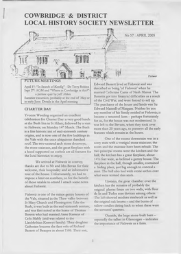 Cowbridge & District Local History Society Newsletter