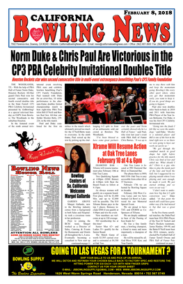 Norm Duke & Chris Paul Are Victorious in the CP3 PBA Celebrity Invitational Doubles Title