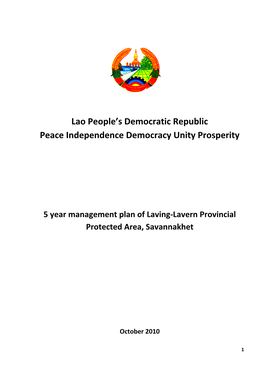 Lao People's Democratic Republic Peace Independence Democracy