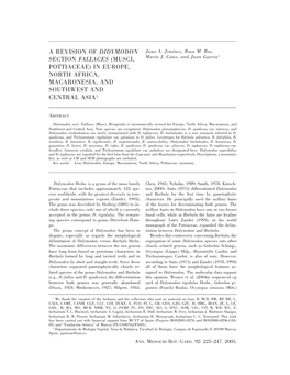 A Revision of Didymodon Section