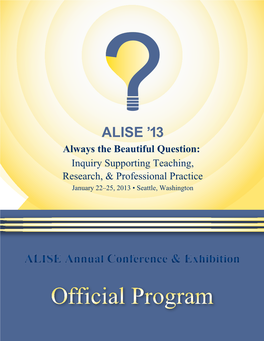 ALISE 2013 Official Program