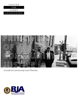 Principles of Community Justice | 1