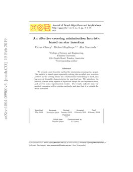 An Effective Crossing Minimisation Heuristic Based on Star Insertion