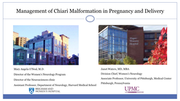 Management of Chiari Malformation in Pregnancy and Delivery