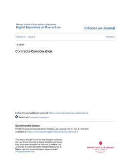 Contracts-Consideration