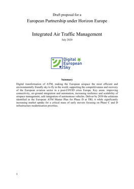 Integrated Air Traffic Management July 2020