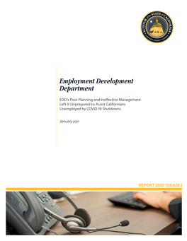 Employment Development Department—EDD's Poor Planning