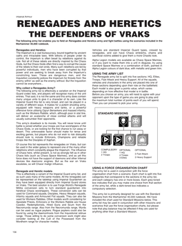 Renegades and Heretics the Defenders of Vraks
