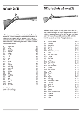 1744 Short Land Musket for Dragoons (728)