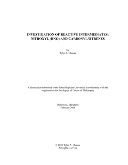 Nitroxyl (Hno) and Carbonylnitrenes