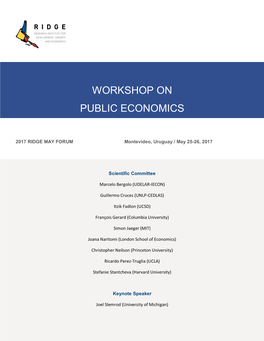 Workshop on Public Economics