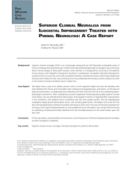 Superior Cluneal Neuralgia from Iliocostal Impingement