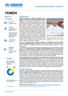 Unhcr Operational Update