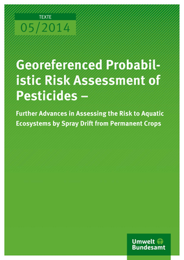 Georeferenced Probabilistic Risk Assessment of Pesticides