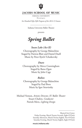 Spring Ballet