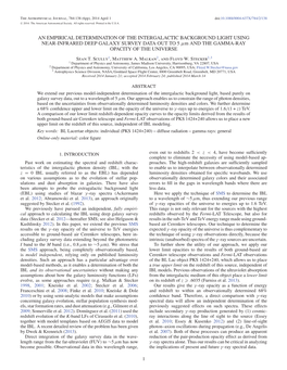 AN EMPIRICAL DETERMINATION of the INTERGALACTIC BACKGROUND LIGHT USING NEAR-INFRARED DEEP GALAXY SURVEY DATA out to 5 Μm and the GAMMA-RAY OPACITY of the UNIVERSE