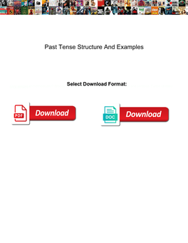 Past Tense Structure and Examples