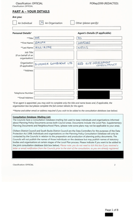 Classification: OFFICIAL Porep2099 (REDACTED)