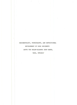 Sedimentology, Petrography, and Depositional Environment of Dore