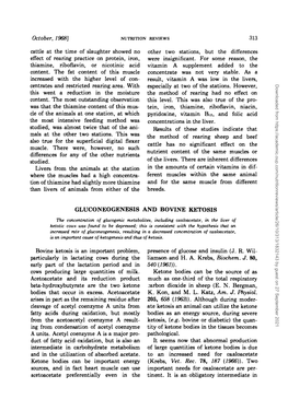 Gluconeogenesis and Bovine Ketosis