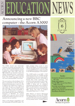 APP229 Acorn Education News Issue 6 June 1989 6Th Edition