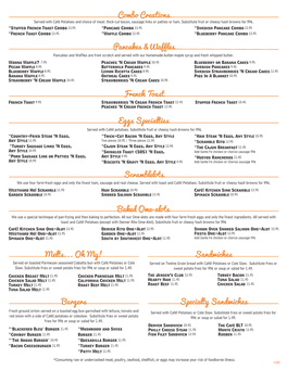 Jensens Cafe Carry out Menu 3-20