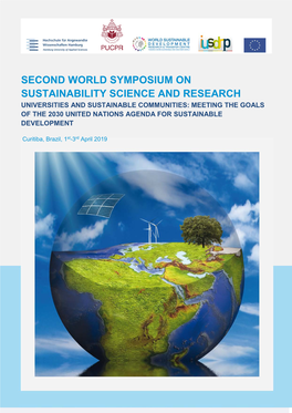 2Nd World Symposium on Sustainability Science and Research” Is Being Brought to Life