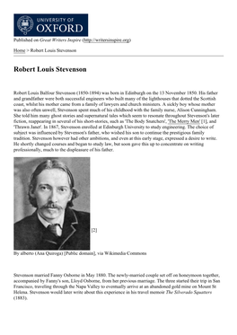 Robert Louis Stevenson