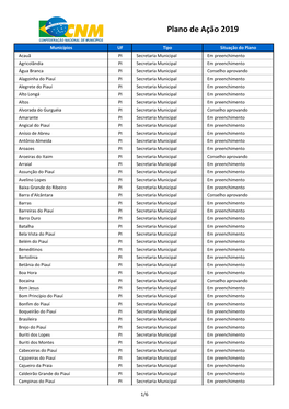 Plano De Ação 2019
