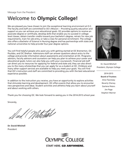 2014-2015 Olympic College Catalog