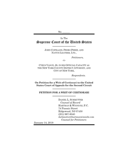 Cert Petition