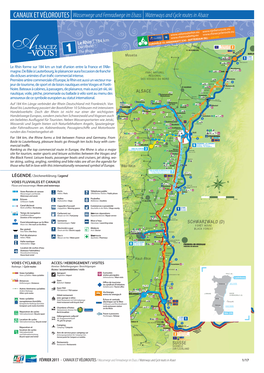CANAUX ET VÉLOROUTES Wasserwege Und Fernradwege Im Elsass Waterways and Cycle Routes in Alsace