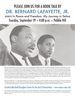 Dr. Bernard Lafayette, Jr