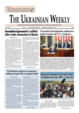 The Ukrainian Weekly 2014, No.38