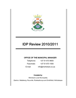 IDP Review 2010/2011