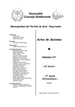 Municipalidad Del Partido De Gral. Pueyrredon