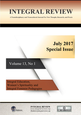 July 2017 Special Issue Introduction