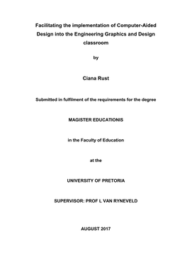 Facilitating the Implementation of Computer-Aided Design Into the Engineering Graphics and Design Classroom