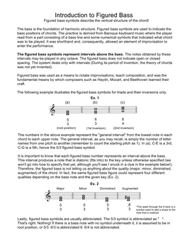 Intro to Figured Bass