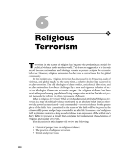 Religious Terrorism