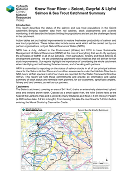 Know Your River – Seiont, Gwyrfai & Llyfni