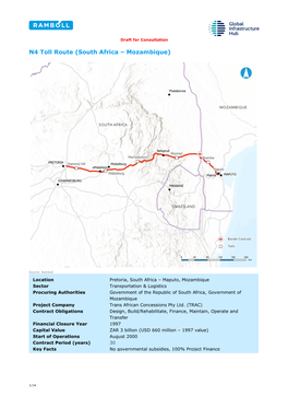 N4 Toll Route (South Africa – Mozambique)