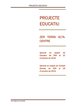 Projecte Educatiu