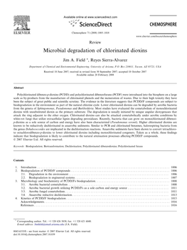 Microbial Degradation of Chlorinated Dioxins